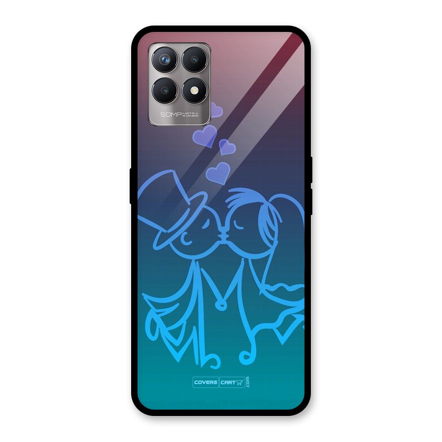 Cute Love Glass Back Case for Realme Narzo 50