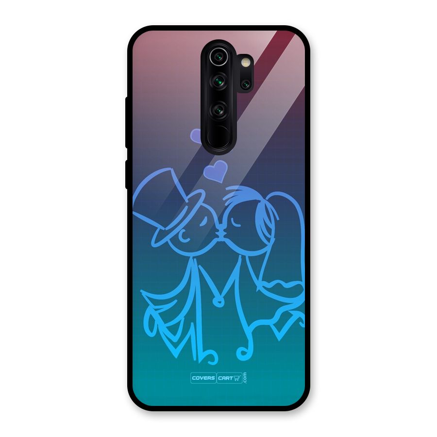 Cute Love Glass Back Case for Redmi Note 8 Pro