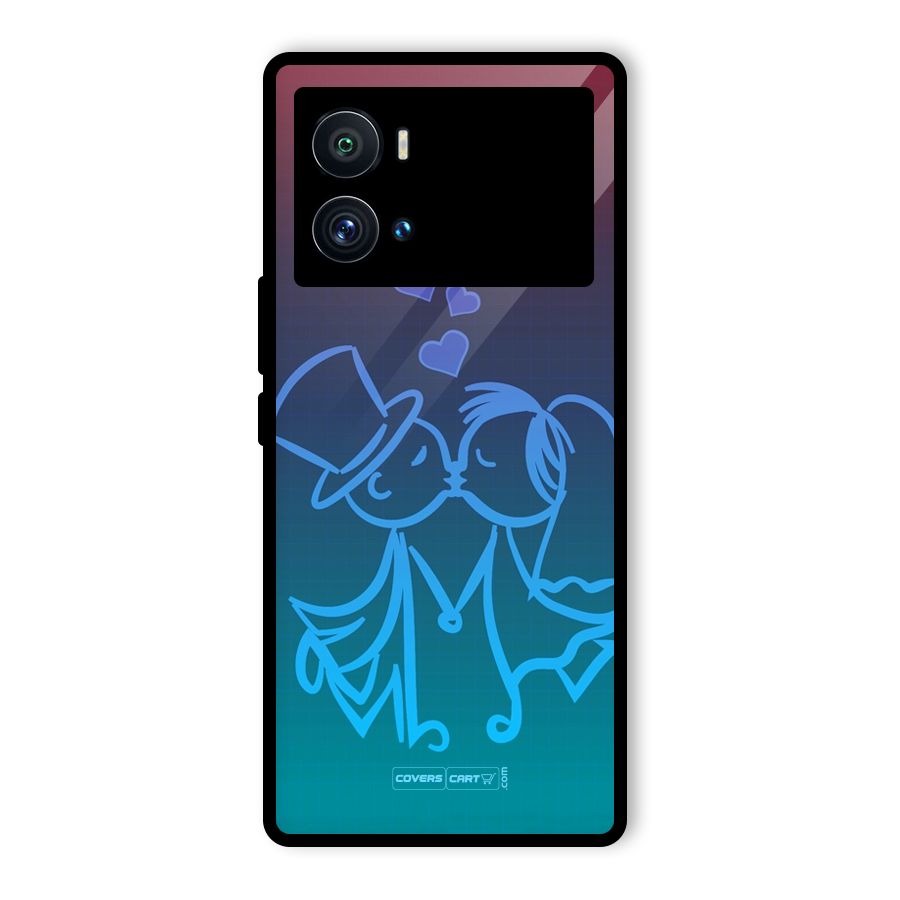 Cute Love Glass Back Case for Vivo iQOO 9 Pro