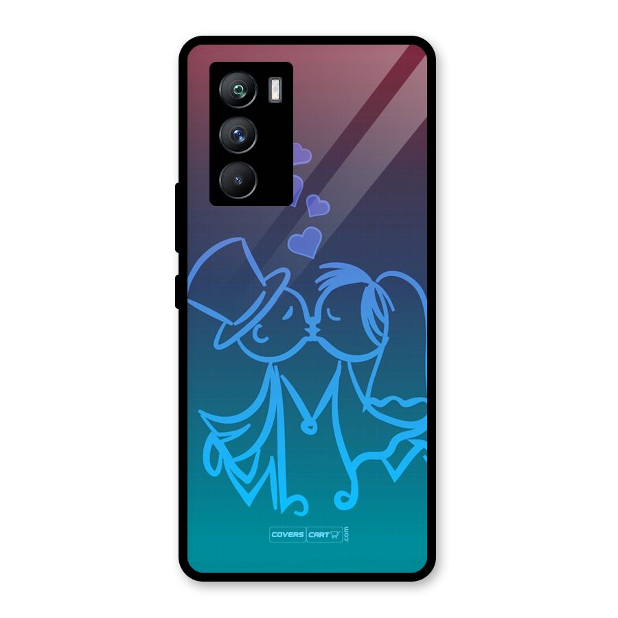 Cute Love Glass Back Case for Vivo iQOO 9 SE