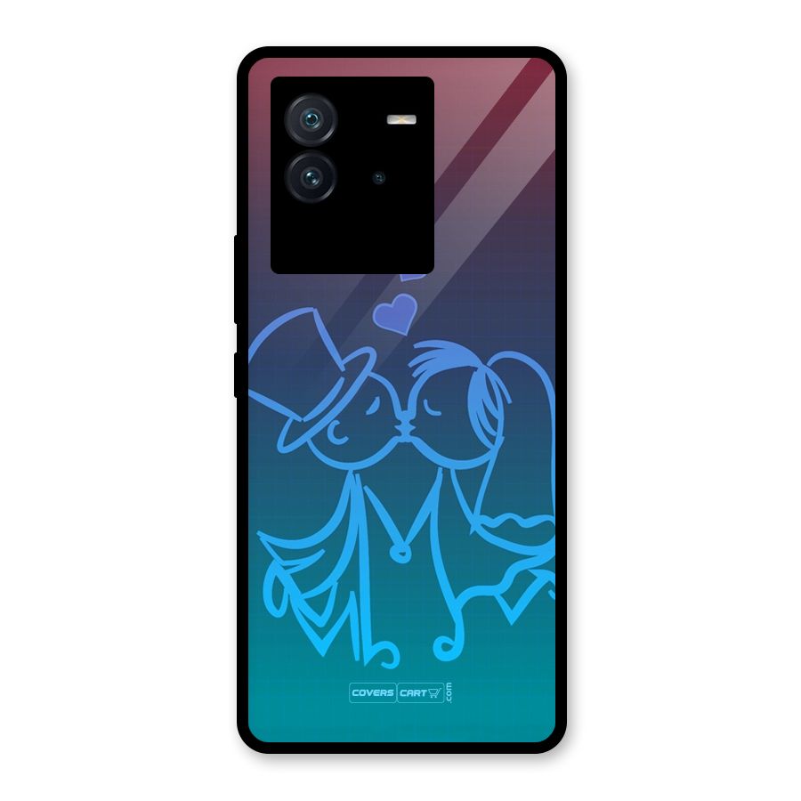 Cute Love Glass Back Case for Vivo iQOO Neo 6 5G