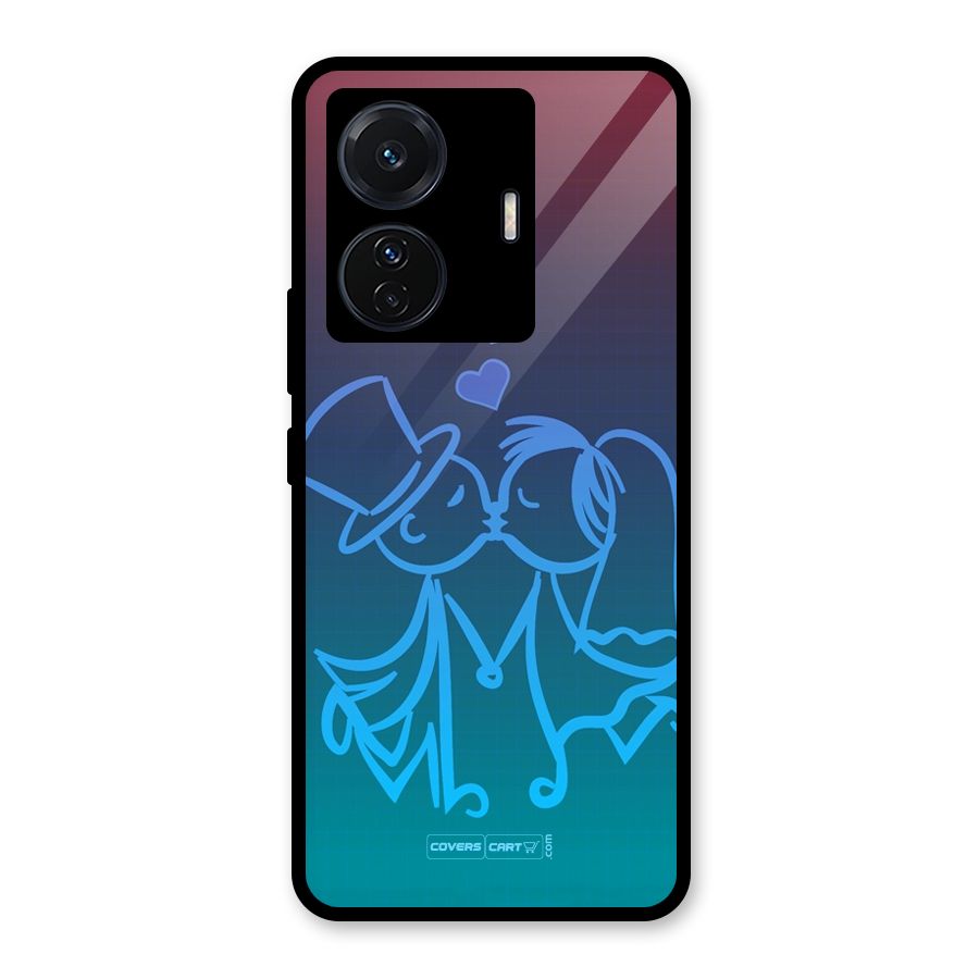 Cute Love Glass Back Case for Vivo iQOO Z6 Pro