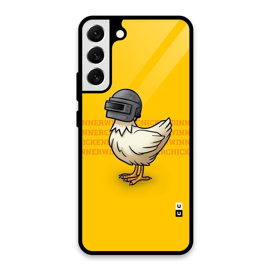 Cute Mask Glass Back Case for Galaxy S22 Plus 5G