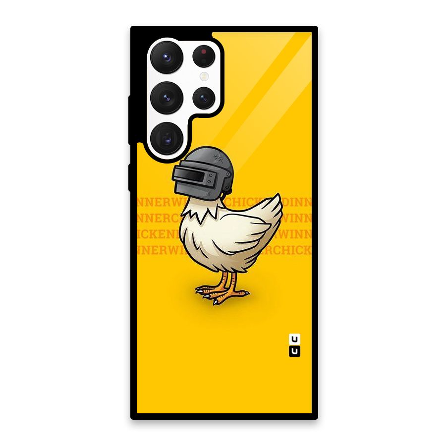 Cute Mask Glass Back Case for Galaxy S22 Ultra 5G
