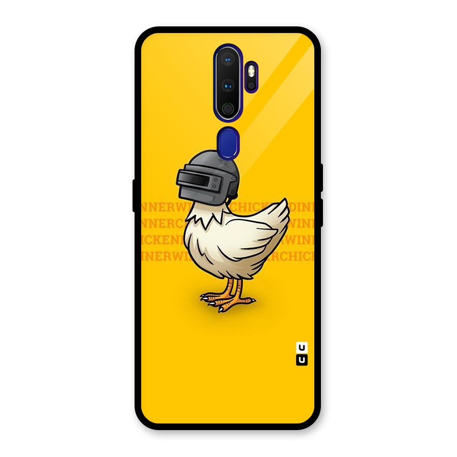 Cute Mask Glass Back Case for Oppo A9 (2020)