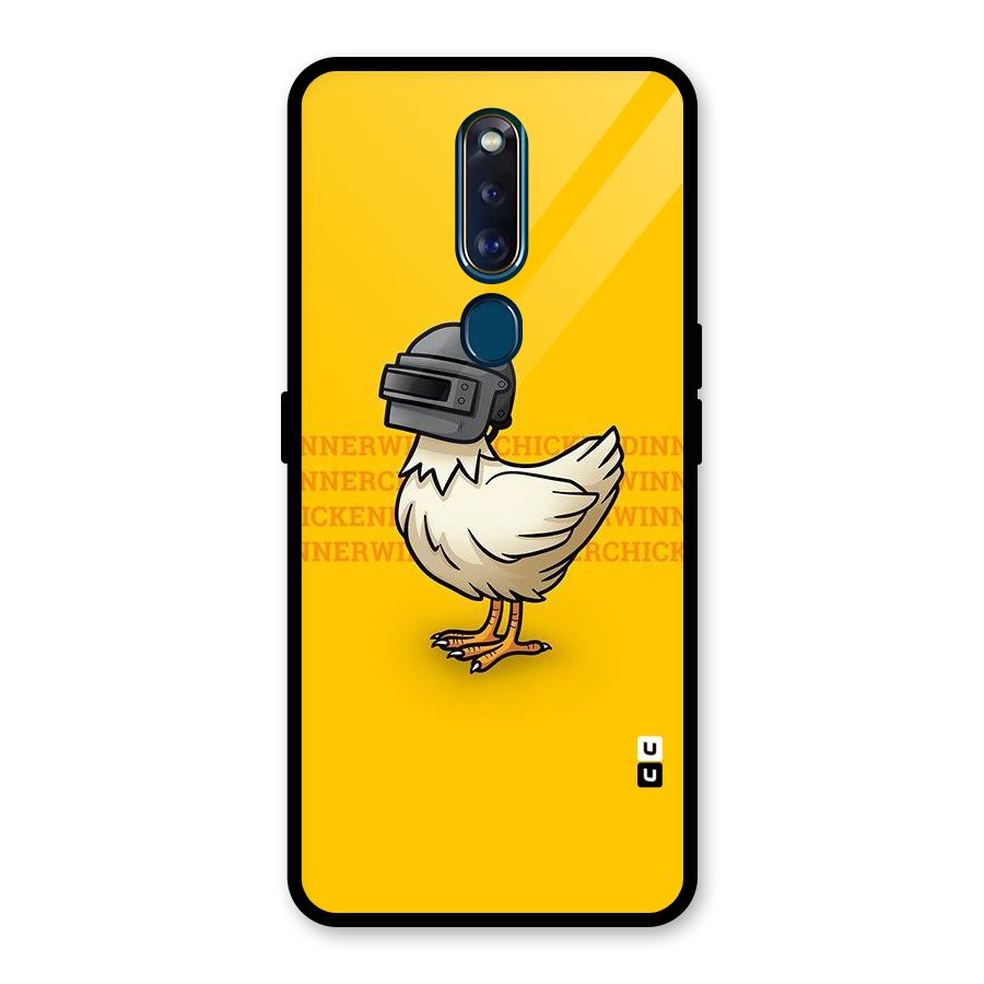 Cute Mask Glass Back Case for Oppo F11 Pro