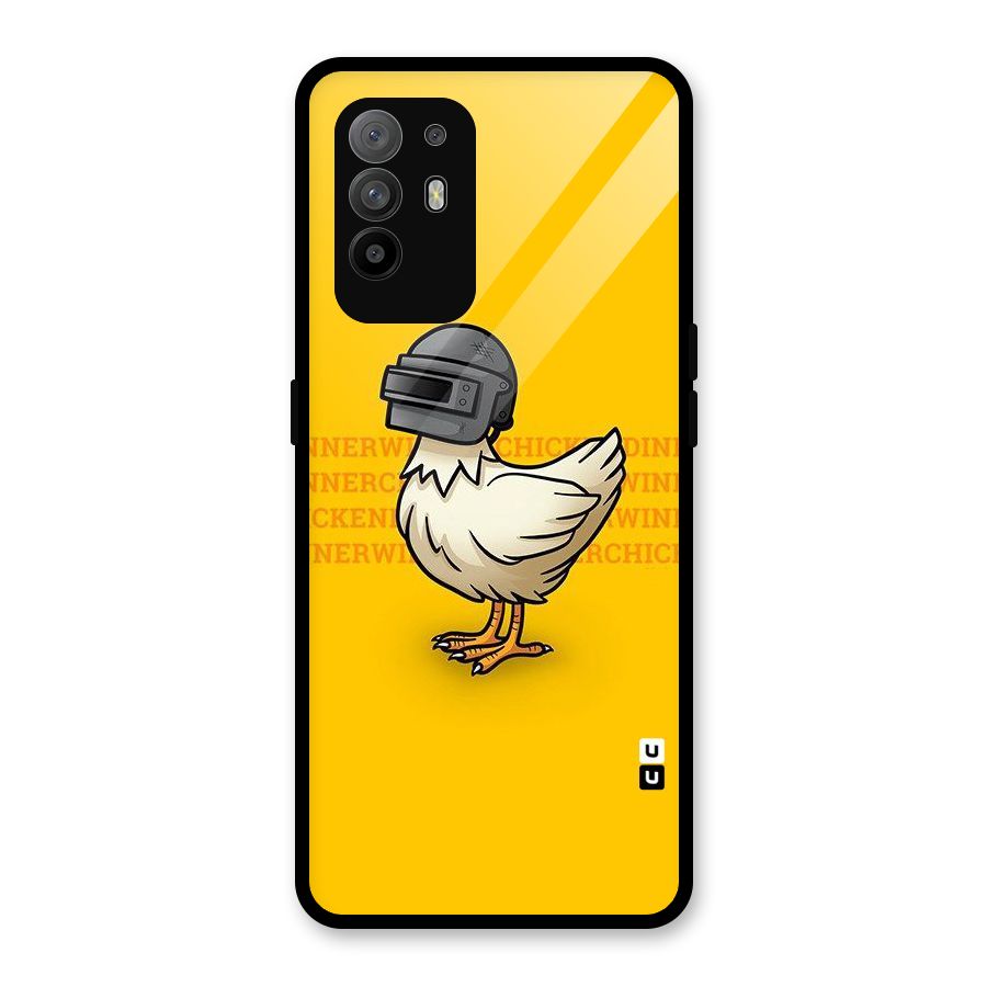 Cute Mask Glass Back Case for Oppo F19 Pro Plus 5G