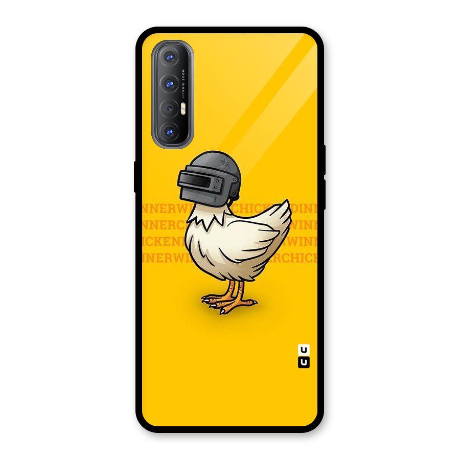 Cute Mask Glass Back Case for Oppo Reno3 Pro