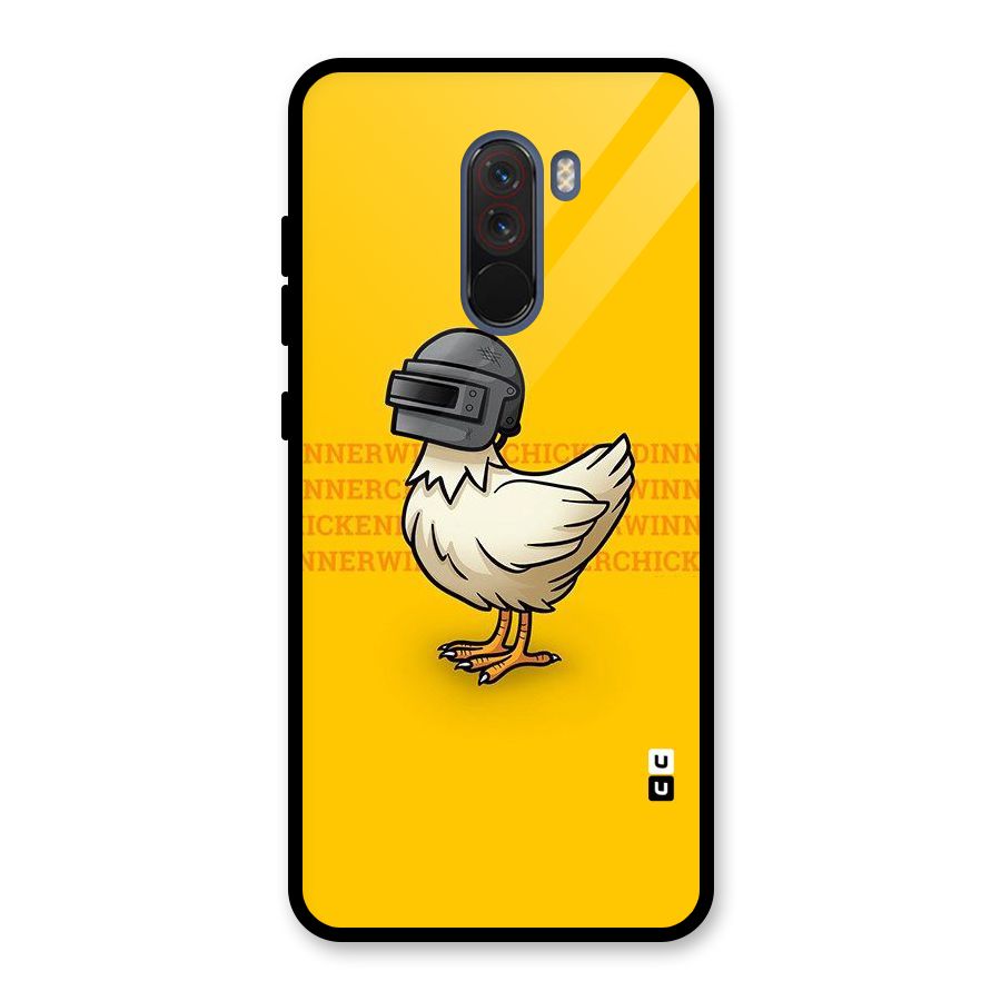 Cute Mask Glass Back Case for Poco F1
