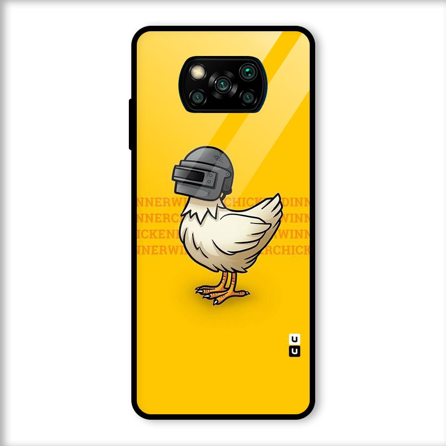Cute Mask Glass Back Case for Poco X3