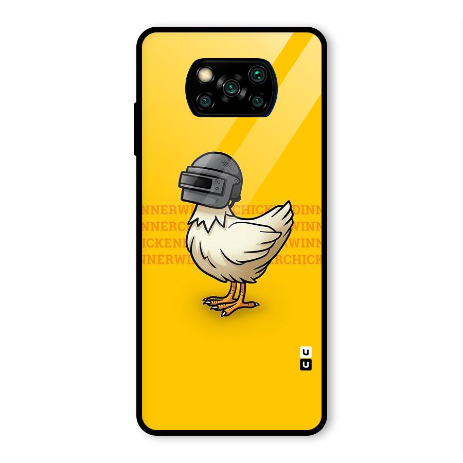 Cute Mask Glass Back Case for Poco X3 Pro