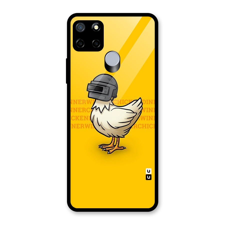 Cute Mask Glass Back Case for Realme Narzo 30A