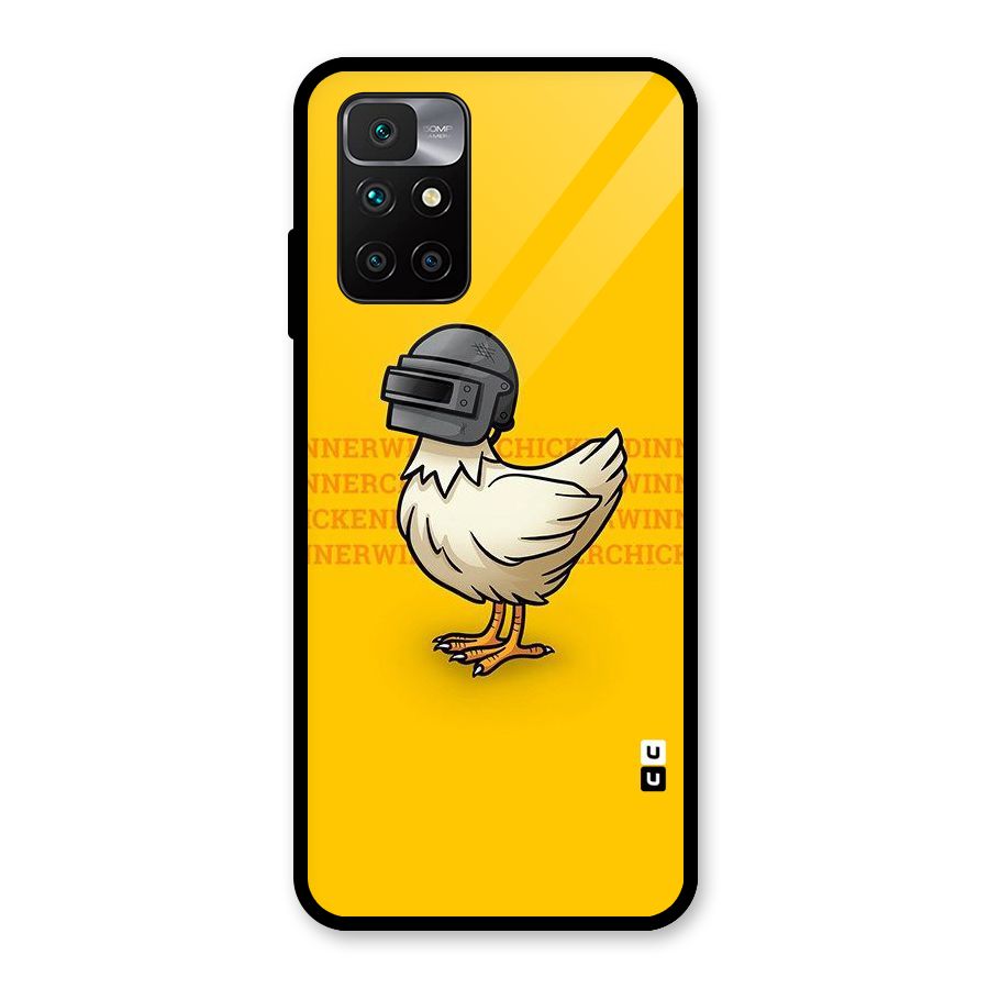 Cute Mask Glass Back Case for Redmi 10 Prime