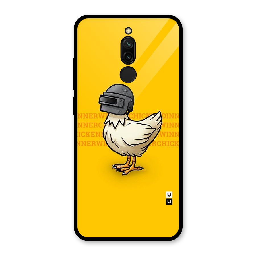 Cute Mask Glass Back Case for Redmi 8