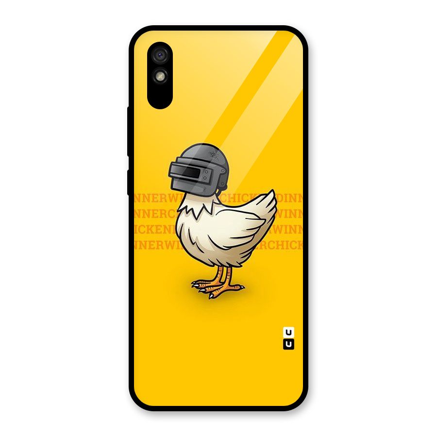 Cute Mask Glass Back Case for Redmi 9A