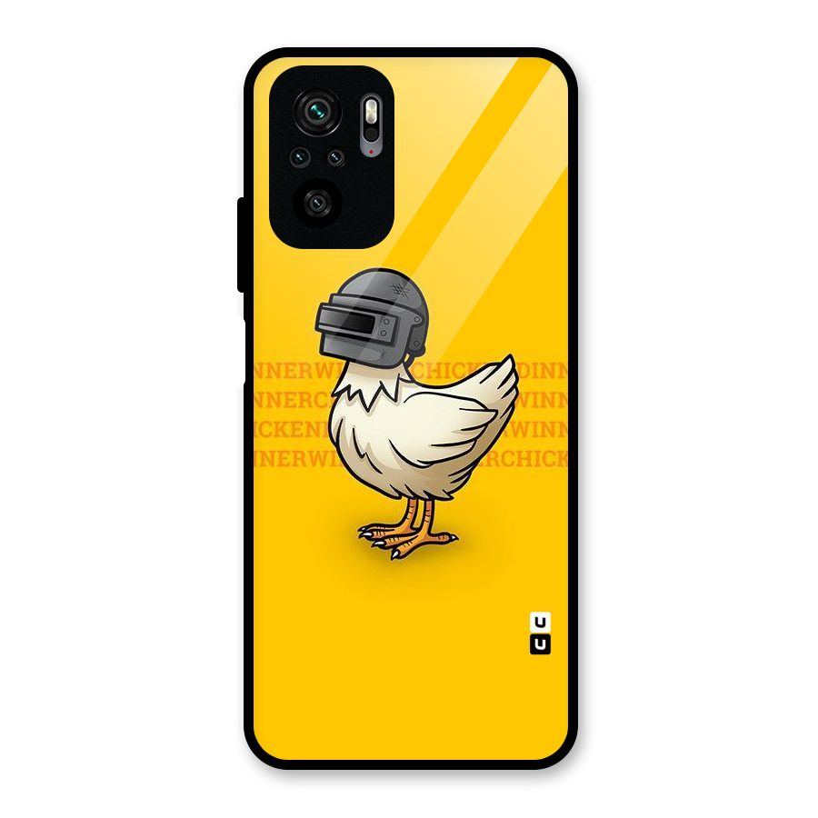 Cute Mask Glass Back Case for Redmi Note 10S