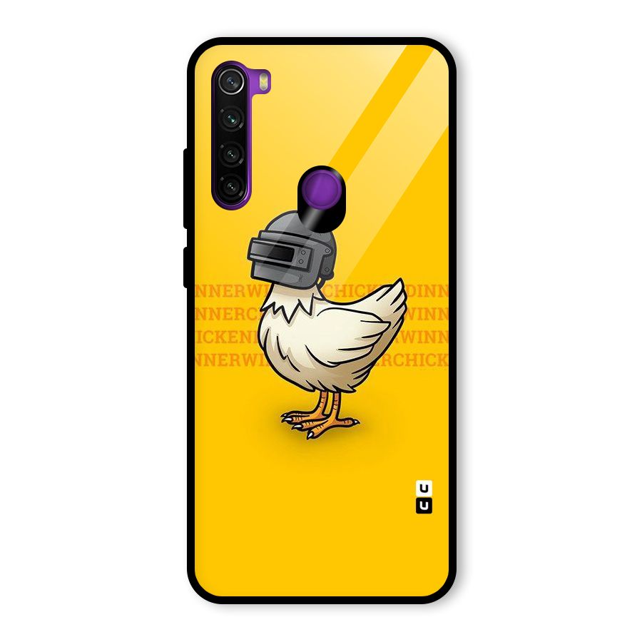 Cute Mask Glass Back Case for Redmi Note 8