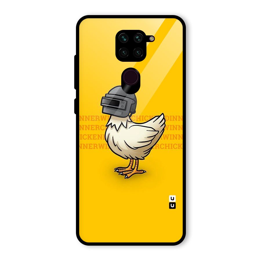 Cute Mask Glass Back Case for Redmi Note 9