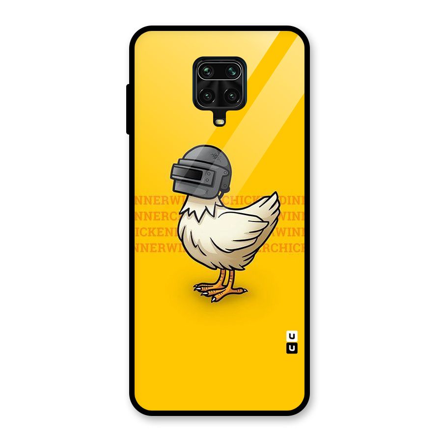Cute Mask Glass Back Case for Redmi Note 9 Pro