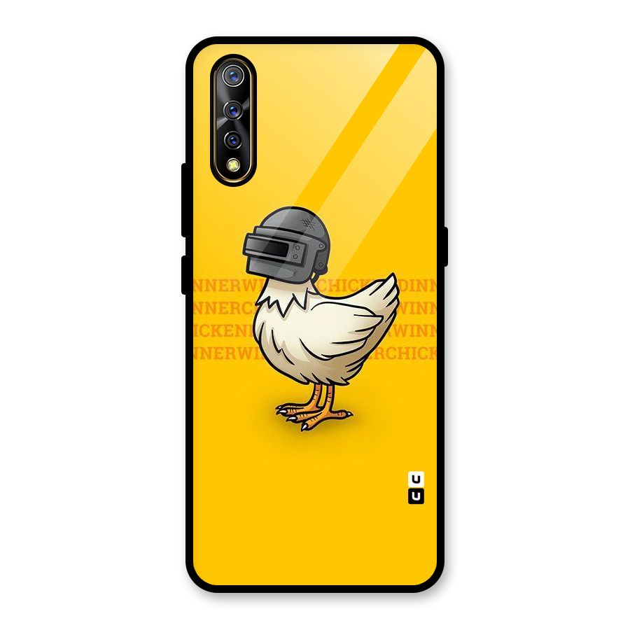 Cute Mask Glass Back Case for Vivo S1