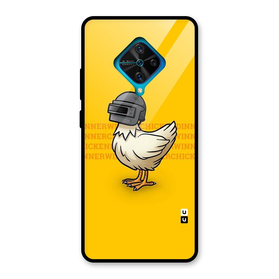 Cute Mask Glass Back Case for Vivo S1 Pro