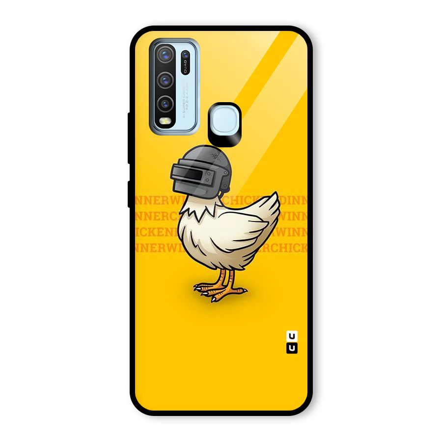 Cute Mask Glass Back Case for Vivo Y30