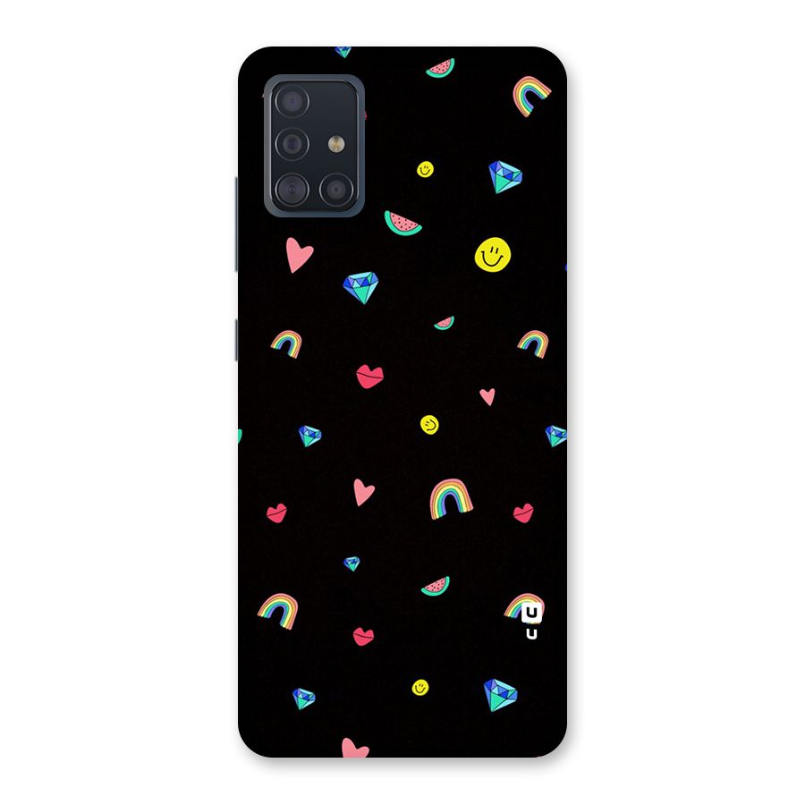 Cute Multicolor Shapes Back Case for Galaxy A51