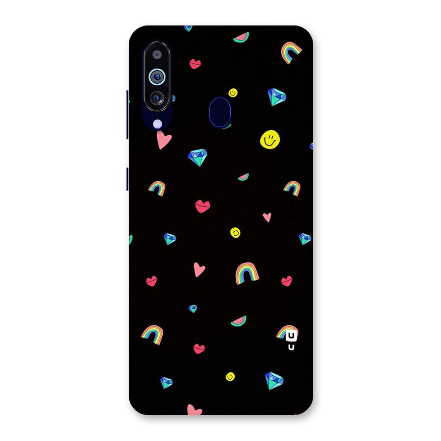 Cute Multicolor Shapes Back Case for Galaxy A60
