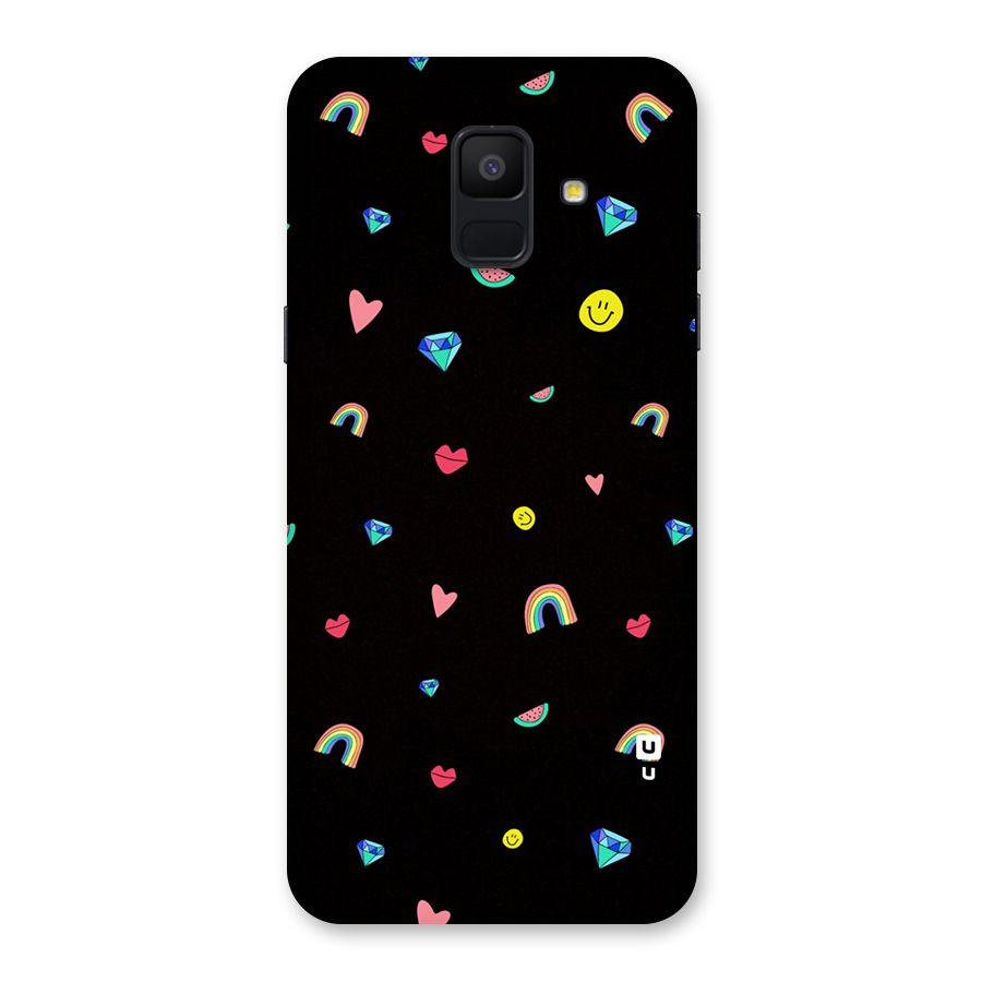 Cute Multicolor Shapes Back Case for Galaxy A6 (2018)