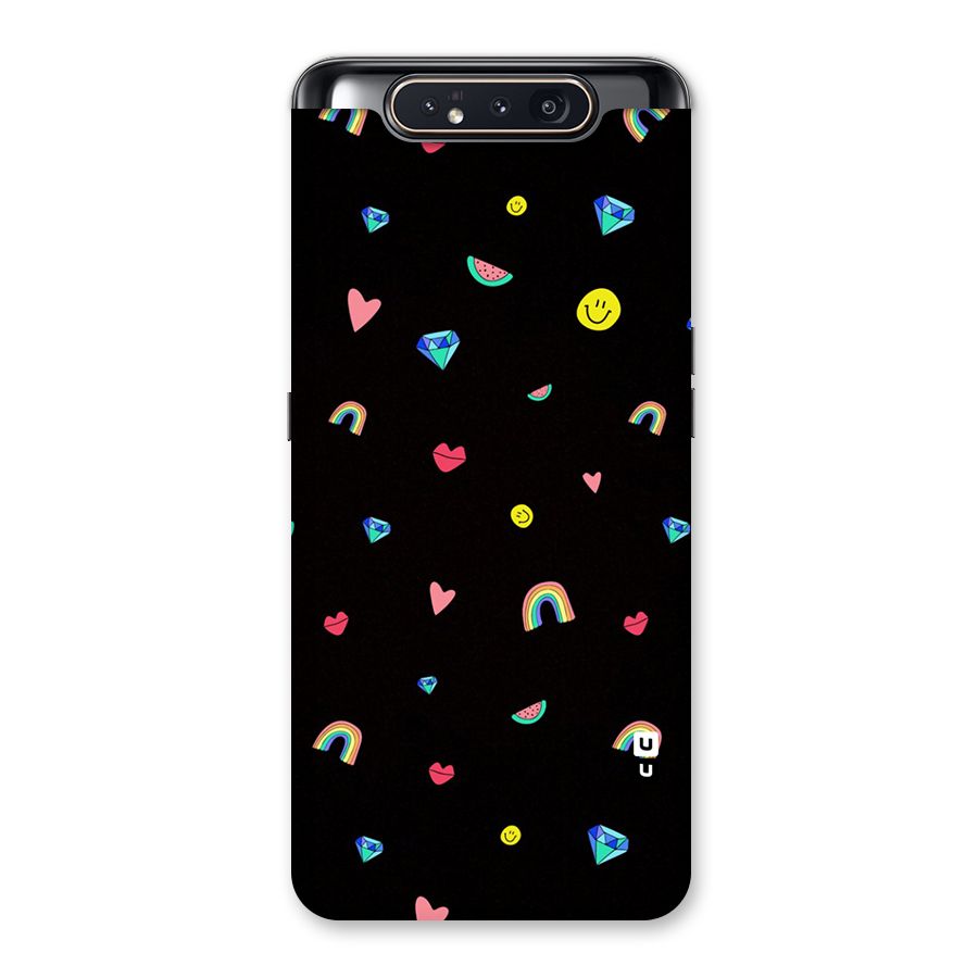 Cute Multicolor Shapes Back Case for Galaxy A80