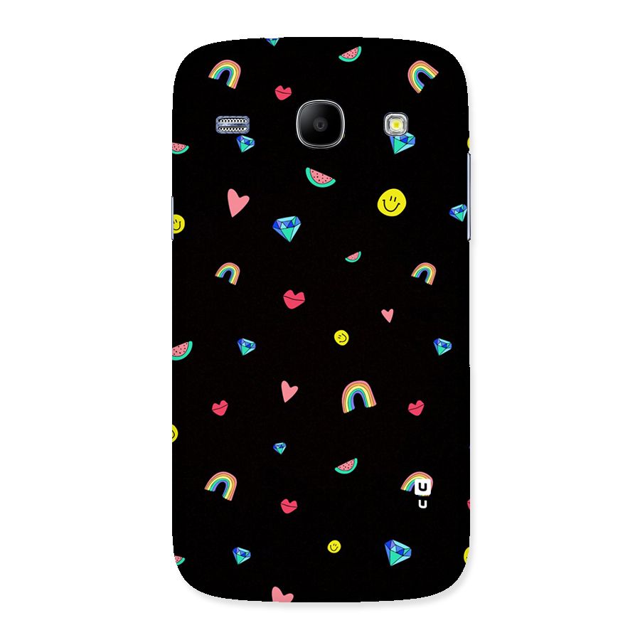 Cute Multicolor Shapes Back Case for Galaxy Core