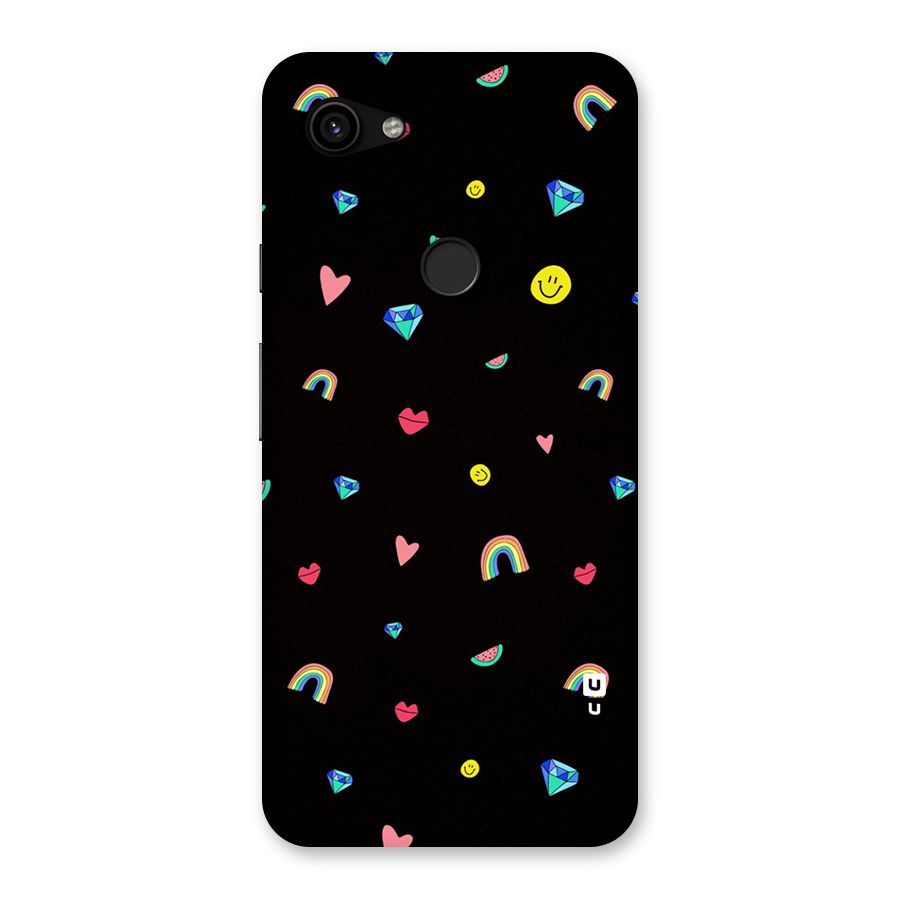 Cute Multicolor Shapes Back Case for Google Pixel 3a XL