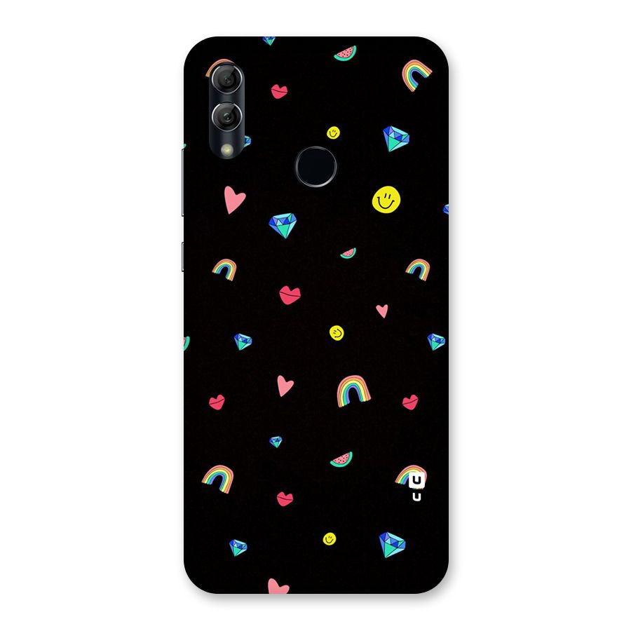 Cute Multicolor Shapes Back Case for Honor 10 Lite