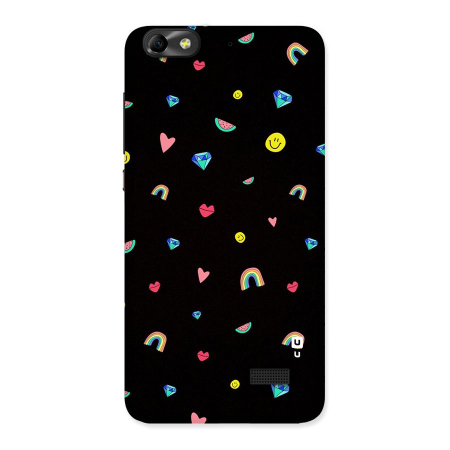 Cute Multicolor Shapes Back Case for Honor 4C