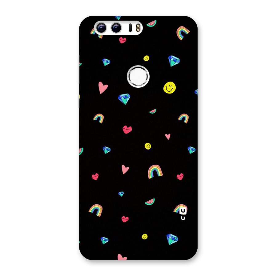Cute Multicolor Shapes Back Case for Honor 8