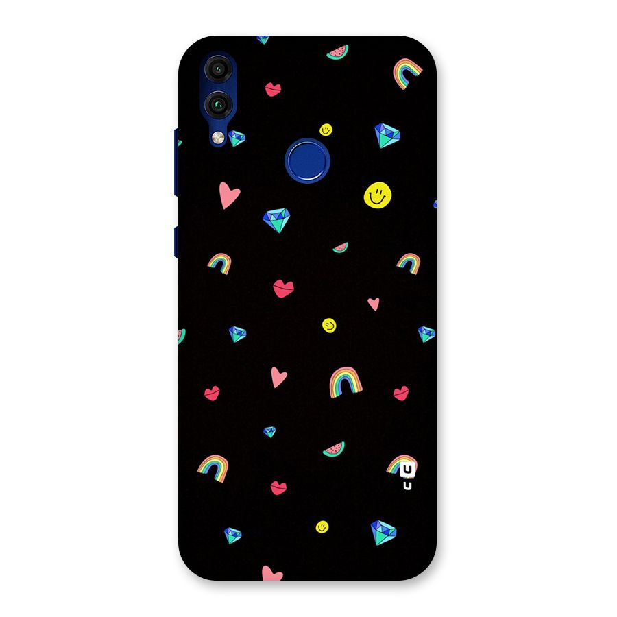 Cute Multicolor Shapes Back Case for Honor 8C