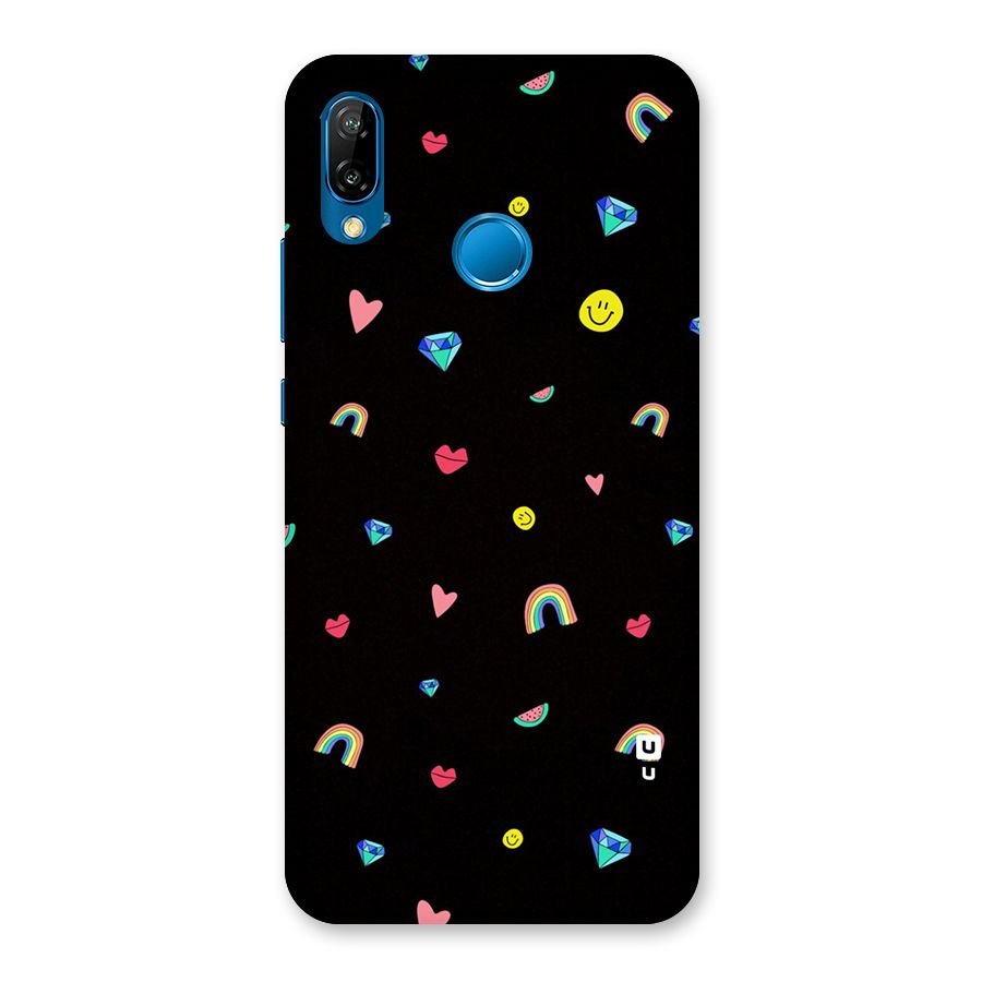 Cute Multicolor Shapes Back Case for Huawei P20 Lite