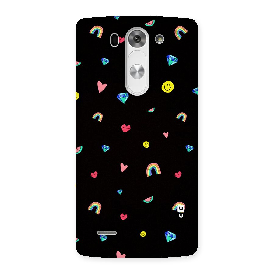 Cute Multicolor Shapes Back Case for LG G3 Beat
