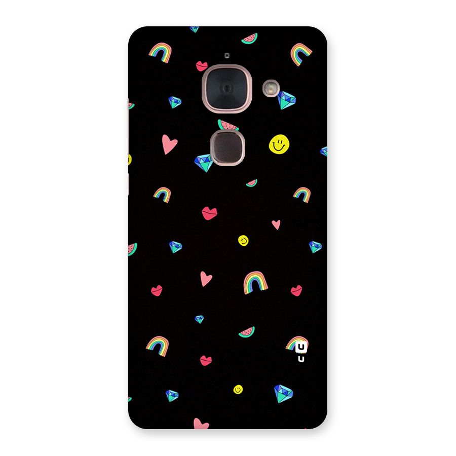 Cute Multicolor Shapes Back Case for Le Max 2
