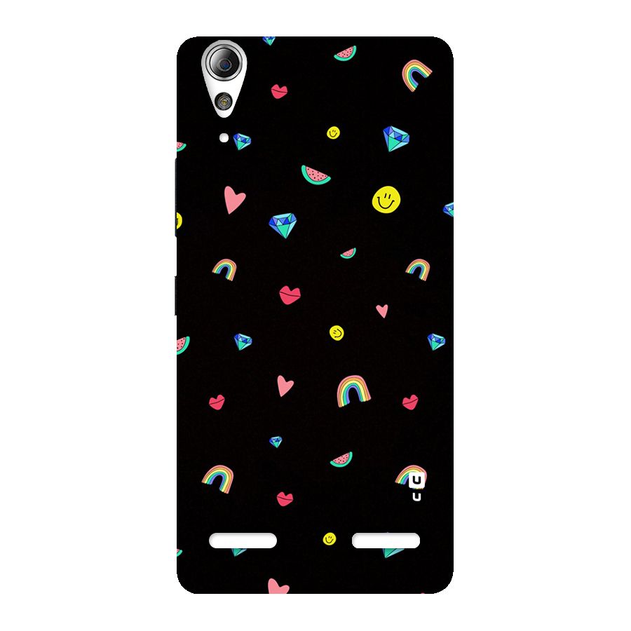 Cute Multicolor Shapes Back Case for Lenovo A6000 Plus