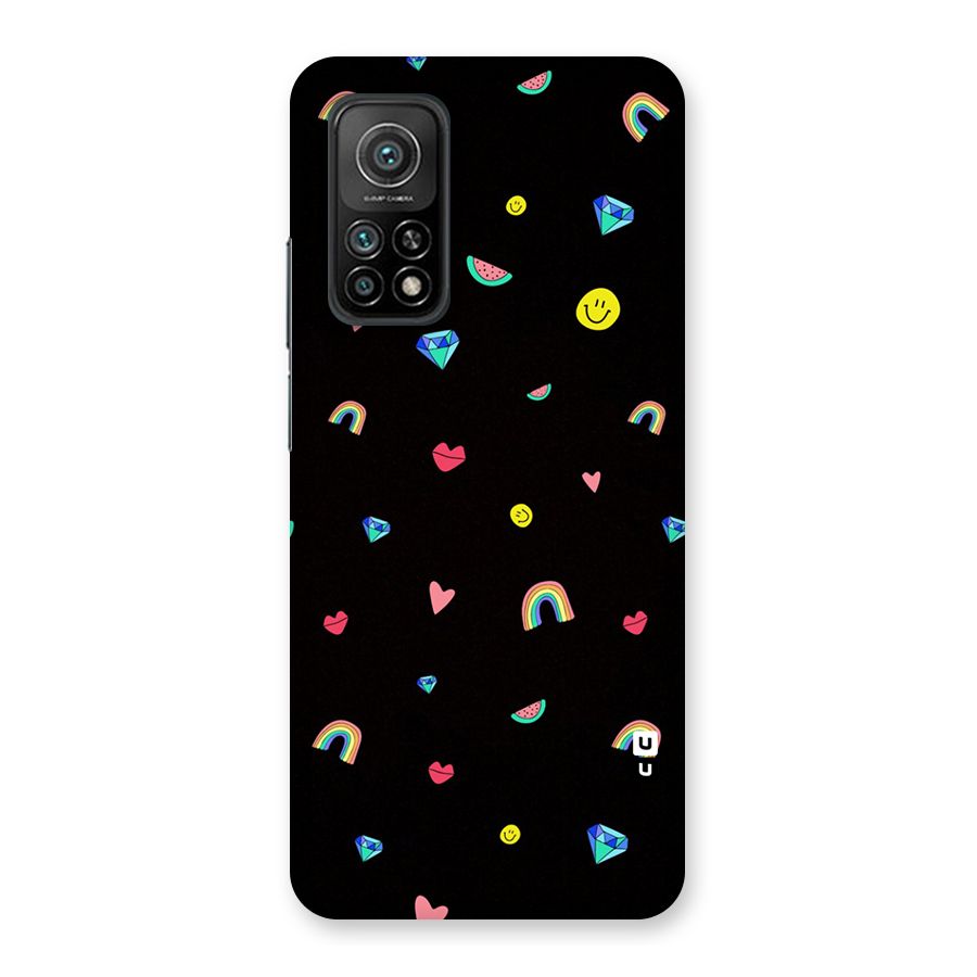 Cute Multicolor Shapes Back Case for Mi 10T 5G