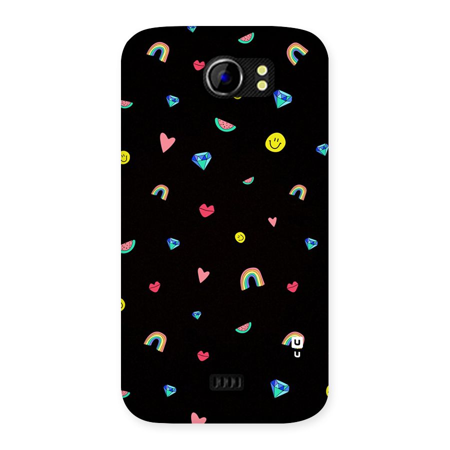 Cute Multicolor Shapes Back Case for Micromax Canvas 2 A110