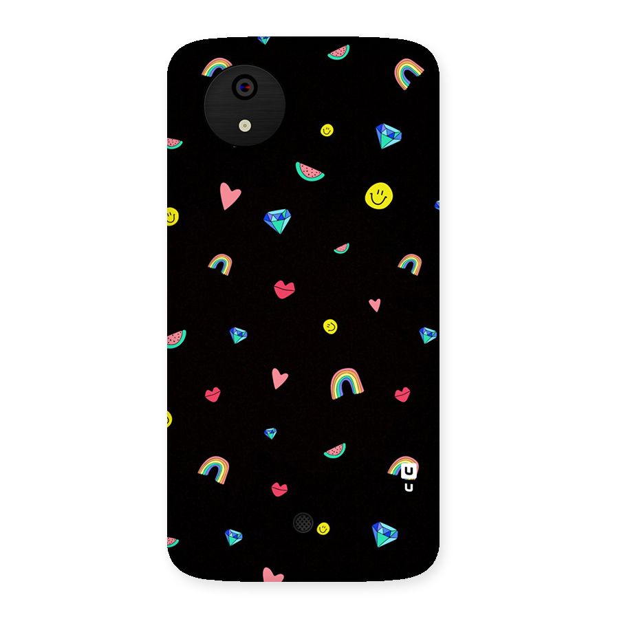 Cute Multicolor Shapes Back Case for Micromax Canvas A1