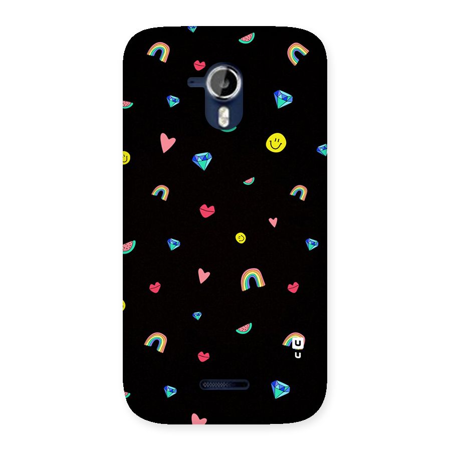 Cute Multicolor Shapes Back Case for Micromax Canvas Magnus A117