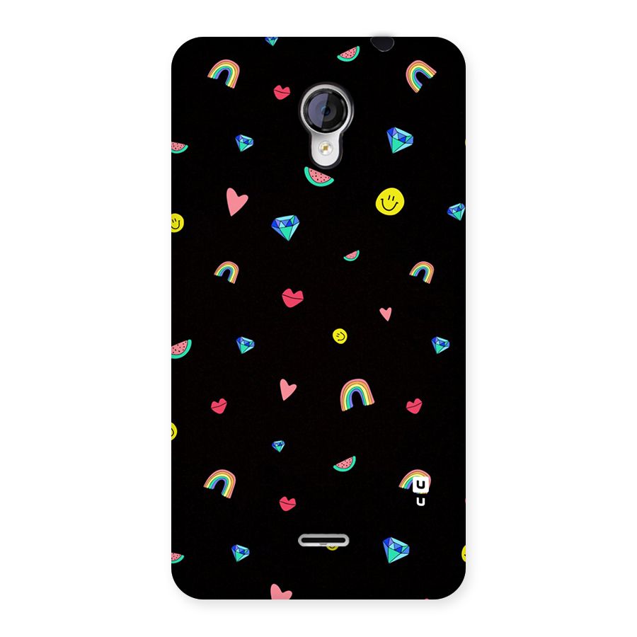 Cute Multicolor Shapes Back Case for Micromax Unite 2 A106