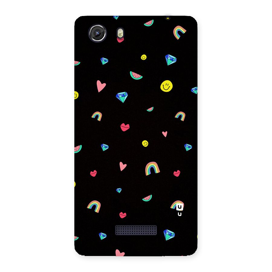 Cute Multicolor Shapes Back Case for Micromax Unite 3