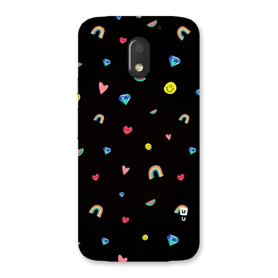 Cute Multicolor Shapes Back Case for Moto E3 Power