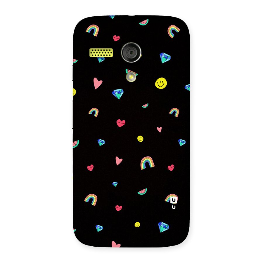 Cute Multicolor Shapes Back Case for Moto G