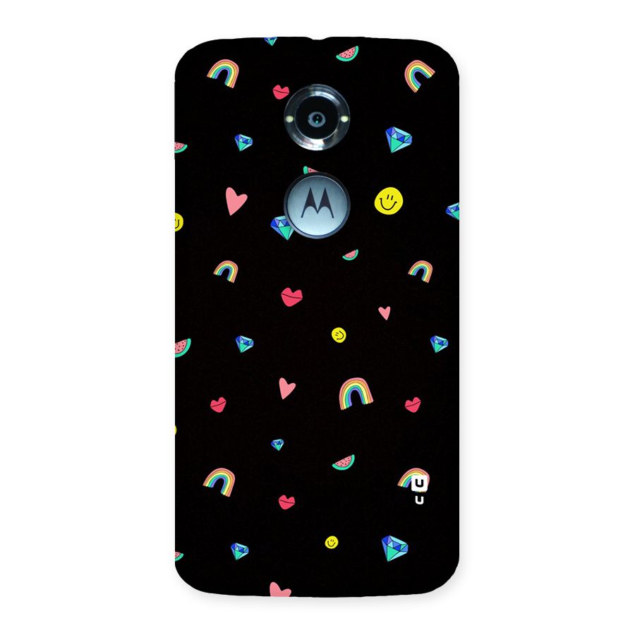 Cute Multicolor Shapes Back Case for Moto X 2nd Gen