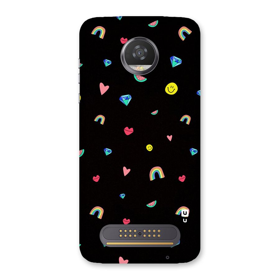 Cute Multicolor Shapes Back Case for Moto Z2 Play